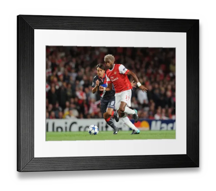 Framed Print : Alex Song's Dominance: Arsenal Crushes SC Braga 6-0 in Champions League Group H Framed Print : Alex Song's Dominance: Arsenal Crushes SC Braga 6-0 in Champions League Group H