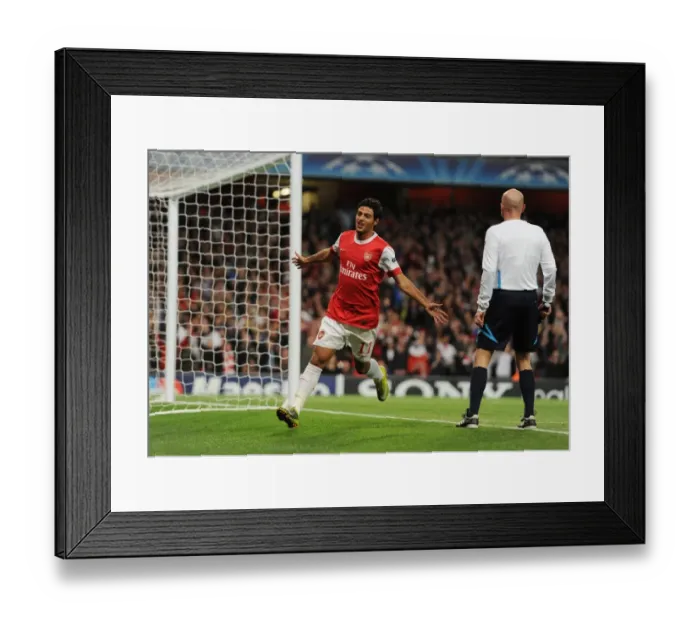 Framed Print : Carlos Vela's Five-Goal Blitz: Arsenal's Dominance Over SC Braga (6-0)