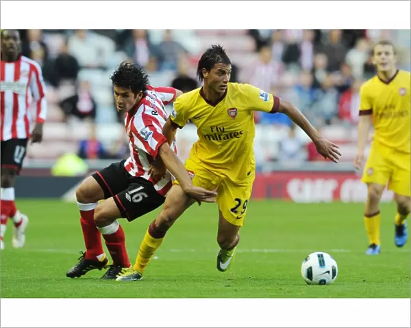 Marouane Chamakh (Arsenal) Cristian Riveros (Sunderland). Sunderland 1: 1 Arsenal