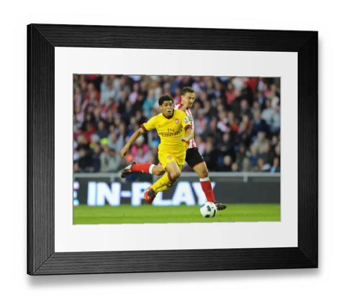Framed Print : Denilson (Arsenal) Steed Malbrangue (Sunderland). Sunderland 1: 1 Arsenal Framed Print : Denilson (Arsenal) Steed Malbrangue (Sunderland). Sunderland 1: 1 Arsenal