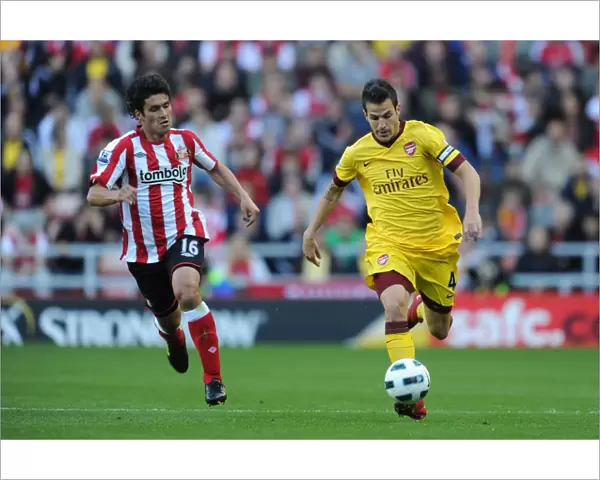 Cesc Fabregas (Arsenal) Cristian Riveros (Sunderland). Sunderland 1: 1 Arsenal