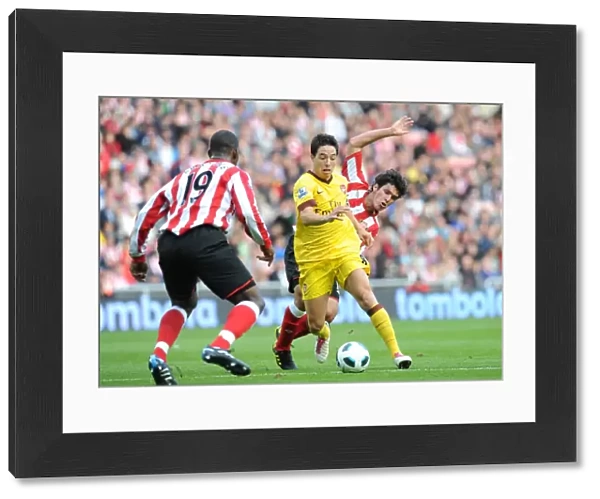 Samir Nasri (Arsenal) Cristian Riveros and Titus Bramble(Sunderland). Sunderland 1