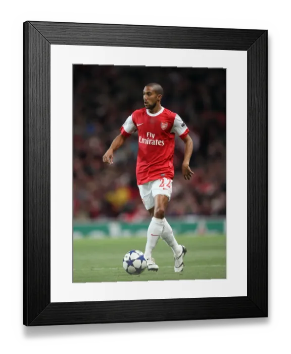 Framed Print : Gael Clichy (Arsenal). Arsenal 6: 0 SC Braga. UEFA Champions League. Group H