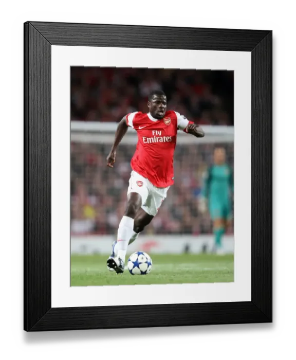 Framed Print : Emmanuel Eboue (Arsenal). Arsenal 6: 0 SC Braga. UEFA Champions League. Group H