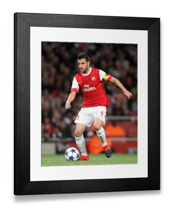 Framed Print : Cesc Fabregas Dominant Performance: Arsenal Crushes SC Braga 6-0 in Champions League Group H