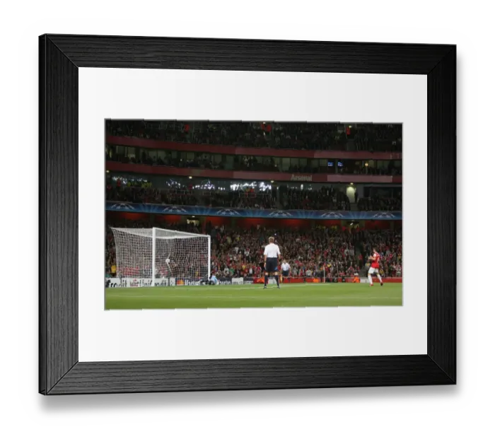 Framed Print : Cesc Fabregas's Penalty: Arsenal Crushes SC Braga 6-0 in Champions League Framed Print : Cesc Fabregas's Penalty: Arsenal Crushes SC Braga 6-0 in Champions League