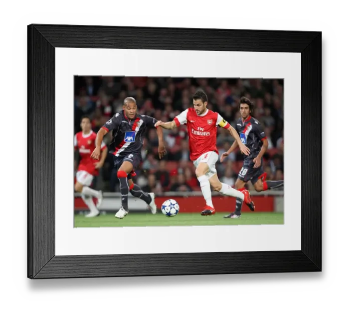 Framed Print : Cesc Fabregas Shines as Arsenal Crushes SC Braga 6-0 in Champions League Framed Print : Cesc Fabregas Shines as Arsenal Crushes SC Braga 6-0 in Champions League