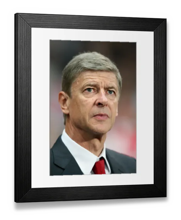 Framed Print : Arsene Wenger the Arsenal Manager. Arsenal 6: 0 SC Braga. UEFA Champions League Framed Print : Arsene Wenger the Arsenal Manager. Arsenal 6: 0 SC Braga. UEFA Champions League