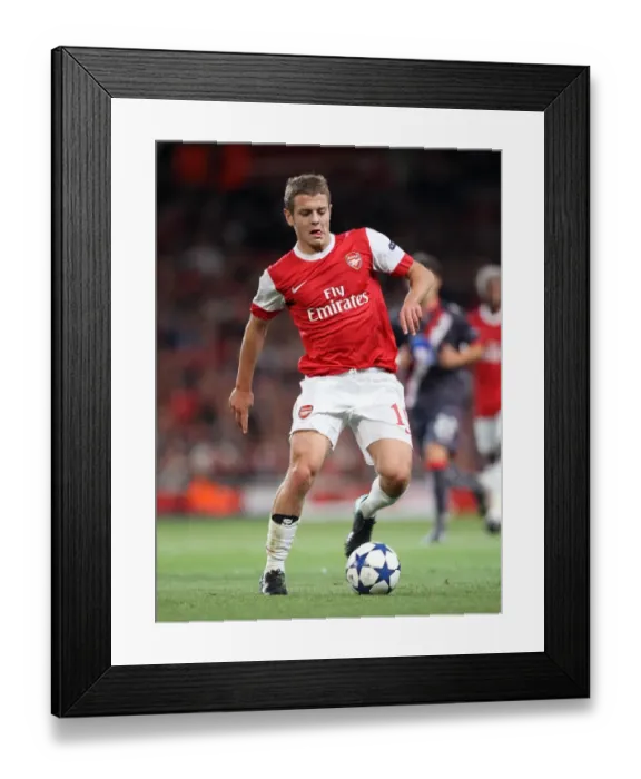 Framed Print : Jack Wilshere (Arsenal). Arsenal 6: 0 SC Braga. UEFA Champions League. Group H