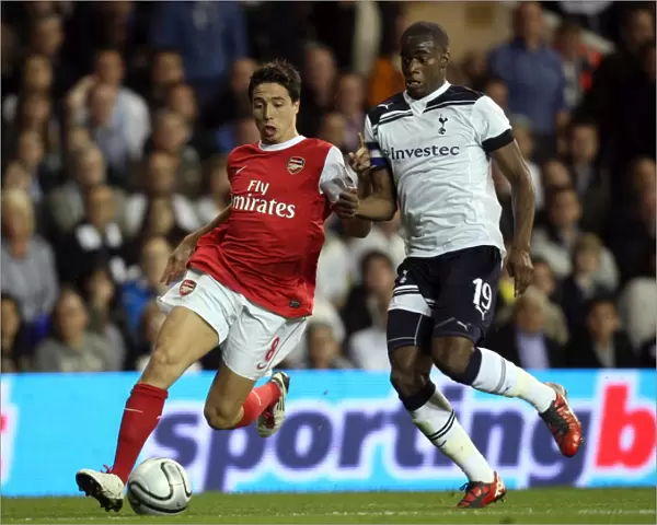 Samir Nasri (Arsenal) Sebastien Bassong (Tottenham). Tottenham Hotspur 1: 4 Arsenal (aet)