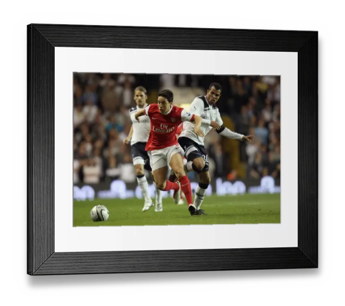 Framed Print : Samir Nasri (Arsenal) Sandro (Tottenham). Tottenham Hotspur 1: 4 Arsenal (aet)