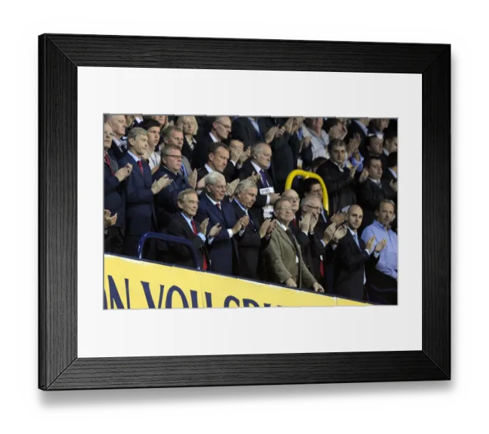 Framed Print : Arsenal's Victory: Manager and Directors Pre-Match at White Hart Lane (1:4 Win against Tottenham Hotspur, Carling Cup 3rd Round)