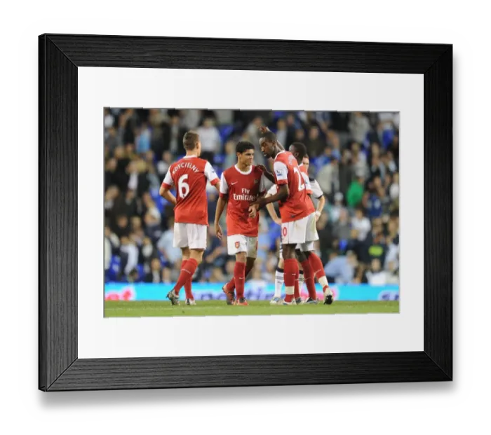 Framed Print : Johan Djourou, Denilson and Laurent Koscielny (Arsenal). Tottenham Hotspur 1 Framed Print : Johan Djourou, Denilson and Laurent Koscielny (Arsenal). Tottenham Hotspur 1