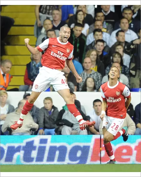 Henri Lansbury's Stunner: Arsenal's Dominant 4-1 Comeback Over Tottenham in Carling Cup