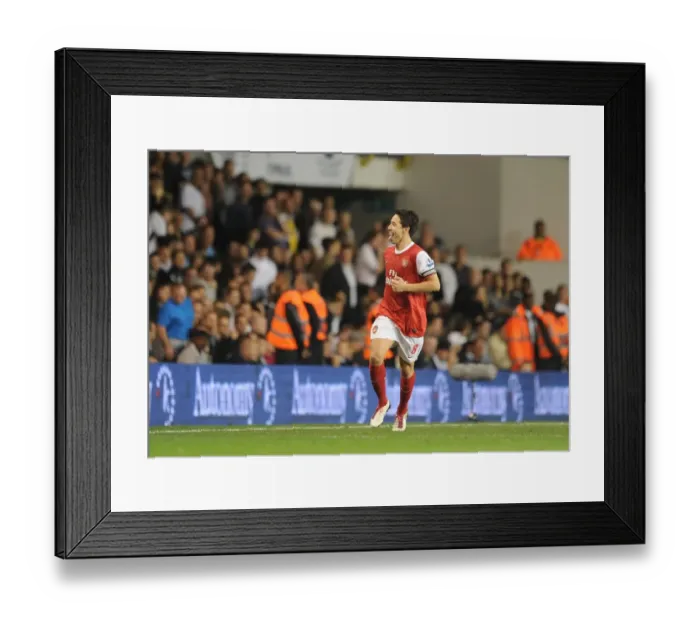Framed Print : Samir Nasri celenbrates scoring the 2nd Arsenal goal. Tottenham Hotspur 1: 4 Arsenal (aet) Framed Print : Samir Nasri celenbrates scoring the 2nd Arsenal goal. Tottenham Hotspur 1: 4 Arsenal (aet)
