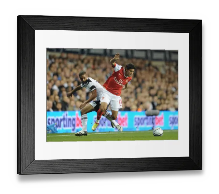 Framed Print : Carlos Vela's Hat-Trick Leads Arsenal to 4-1 Carling Cup Victory Over Tottenham