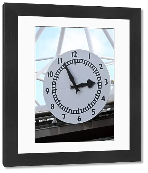 The Clock. Arsenal 2: 3 West Bromwich Albion, Barclays Premier League. Emirates Stadium