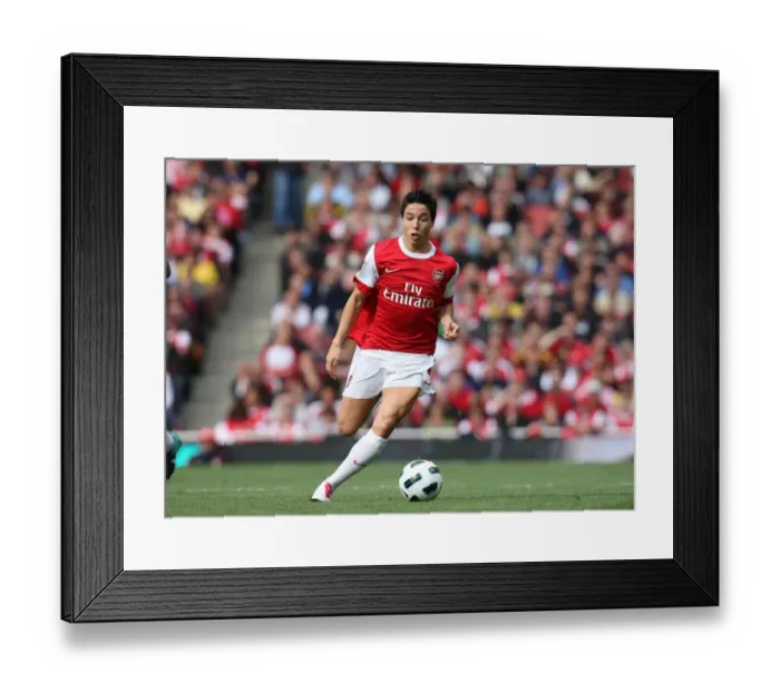 Framed Print : Samir Nasri (Arsenal). Arsenal 2: 3 West Bromwich Albion, Barclays Premier League Framed Print : Samir Nasri (Arsenal). Arsenal 2: 3 West Bromwich Albion, Barclays Premier League