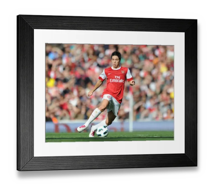 Framed Print : Samir Nasri's Stunner in Arsenal's 2-3 Defeat to West Bromwich Albion, 2010