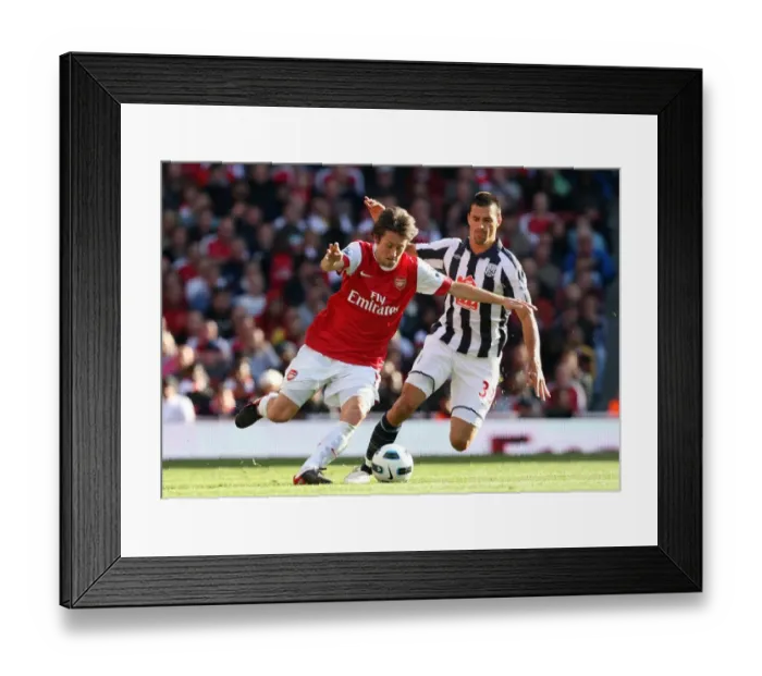 Framed Print : Tomas Rosicky (Arsenal) Paul Scharner (WBA). Arsenal 2: 3 West Bromwich Albion Framed Print : Tomas Rosicky (Arsenal) Paul Scharner (WBA). Arsenal 2: 3 West Bromwich Albion