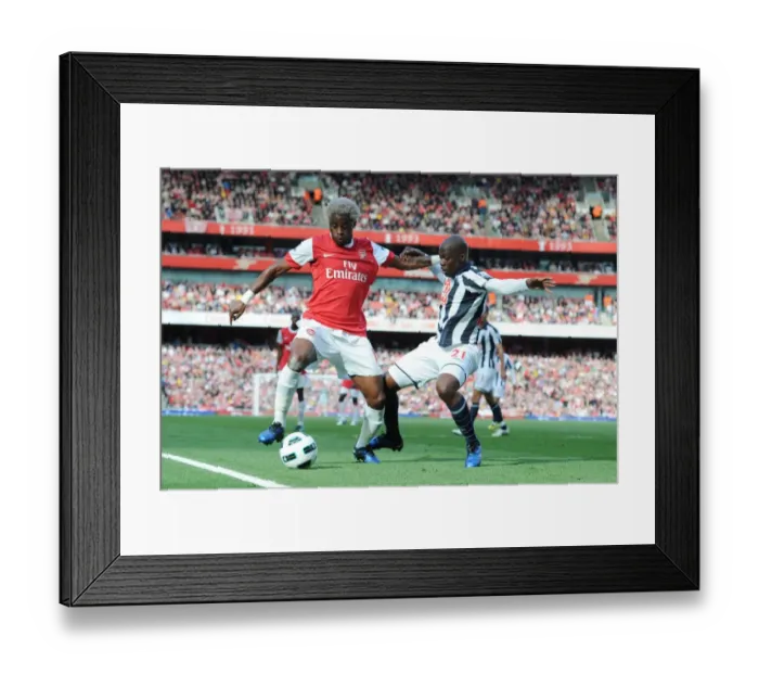 Framed Print : Alex Song (Arsenal) Youssouf Mulumbu (WBA). Arsenal 2: 3 West Bromwich Albion Framed Print : Alex Song (Arsenal) Youssouf Mulumbu (WBA). Arsenal 2: 3 West Bromwich Albion