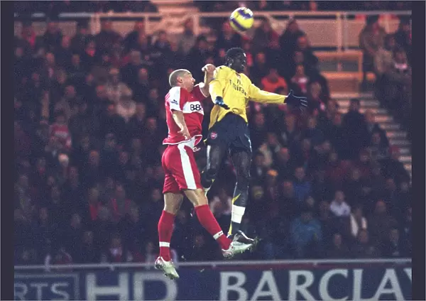 Emmanuel Adebayor (Arsenal) Emanuel Pongatetz (Middlesbrough) Middlesbrough 1: 1 Arsenal