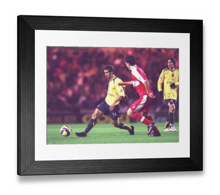 Framed Print : Mathieu Flamini (Arsenal) Stewart Downing (Middlesbrough) Middlesbrough 1: 1 Arsenal