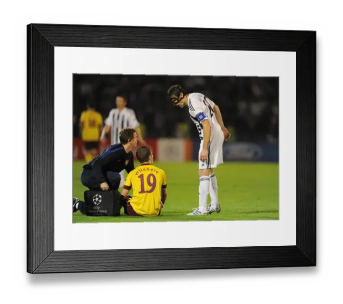 Framed Print : Jack Wilshere (Arsenal) Mladen Krstajic (Partizan). Partizan Belgrade 1: 3 Arsenal Framed Print : Jack Wilshere (Arsenal) Mladen Krstajic (Partizan). Partizan Belgrade 1: 3 Arsenal