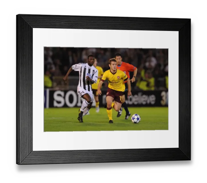 Framed Print : Jack Wilshere (Arsenal) Medo (Partizan). Partizan Belgrade 1: 3 Arsenal Framed Print : Jack Wilshere (Arsenal) Medo (Partizan). Partizan Belgrade 1: 3 Arsenal