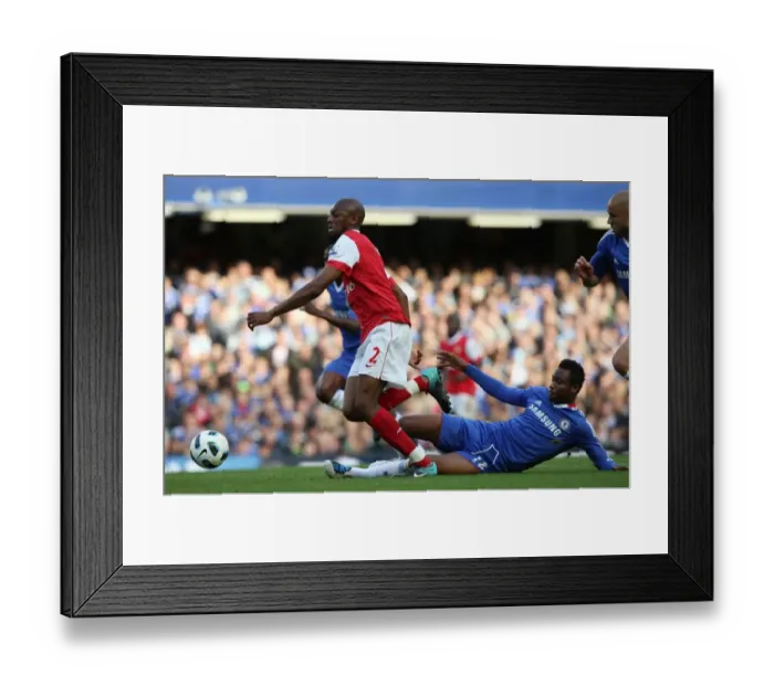 Framed Print : Clash of Midfield Titans: Abou Diaby (Arsenal) vs John Obi Mikel (Chelsea) - Chelsea's Victory in the Premier League (3 / 10 / 10) Framed Print : Clash of Midfield Titans: Abou Diaby (Arsenal) vs John Obi Mikel (Chelsea) - Chelsea's Victory in the Premier League (3 / 10 / 10)