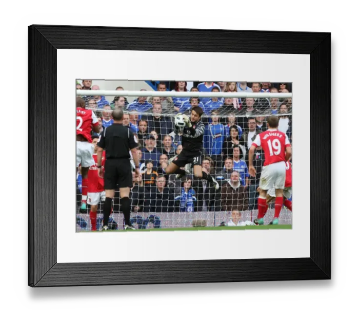Framed Print : Lukasz Fabianski: Arsenal's Defiance at Stamford Bridge in a 2-0 Chelsea Defeat, Barclays Premier League, March 10, 2010
