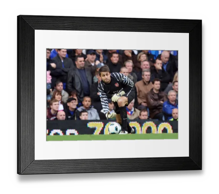 Framed Print : Lukasz Fabianski (Arsenal). Chelsea 2: 0 Arsenal. Barclays Premier League Framed Print : Lukasz Fabianski (Arsenal). Chelsea 2: 0 Arsenal. Barclays Premier League