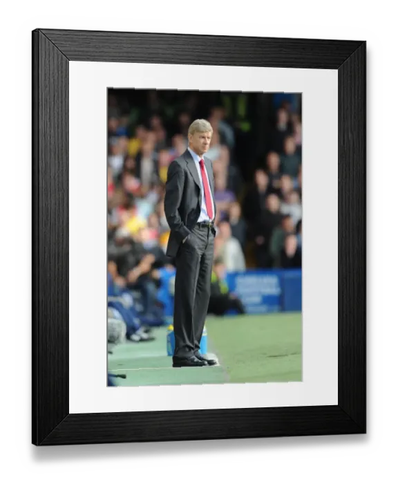 Framed Print : Arsene Wenger at Stamford Bridge: Chelsea's 2-0 Victory over Arsenal, Premier League 2010