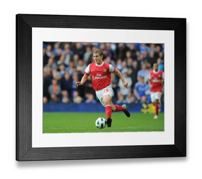 Framed Print : Jack Wilshere's Determined Performance Amidst Chelsea's 2-0 Victory over Arsenal, Premier League 2010-11