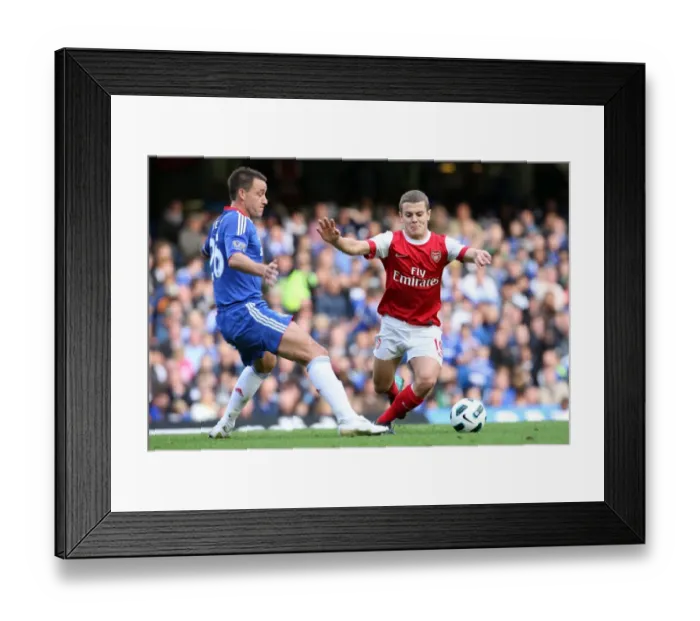 Framed Print : Clash of Titans: Wilshere vs Terry in Chelsea's 2-0 Victory over Arsenal, Barclays Premier League (2010)