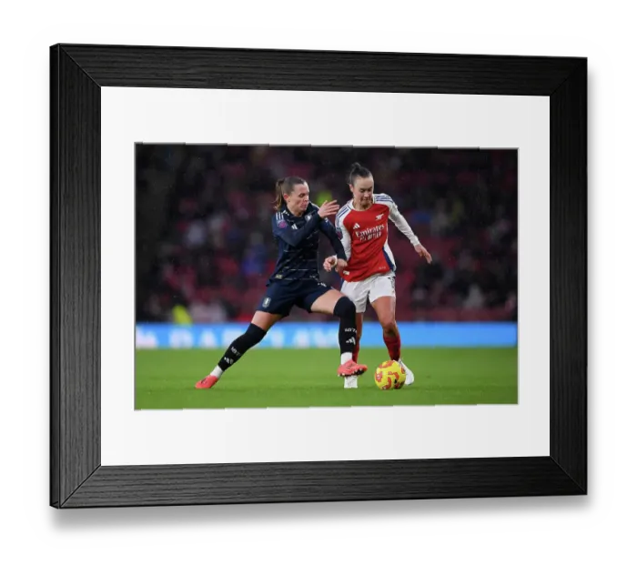 Framed Print : Arsenal v Aston Villa - Barclays Women's Super League