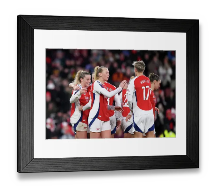Framed Print : Arsenal v Aston Villa - Barclays Women's Super League
