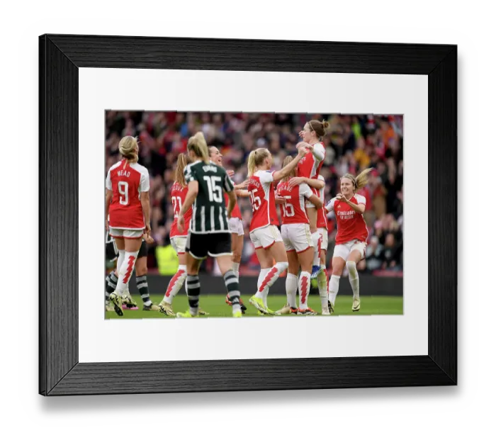 Framed Print : Arsenal FC v Manchester United - Barclays Women's Super League