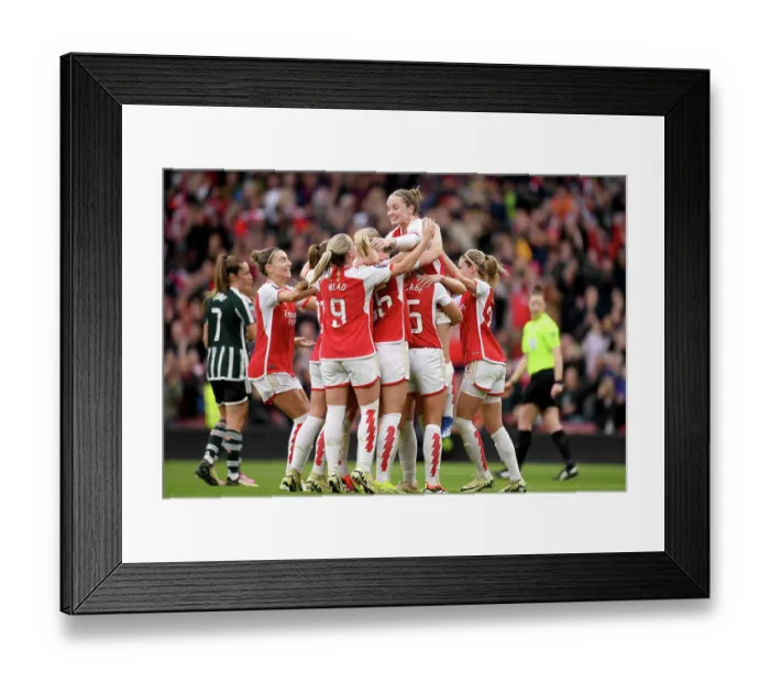 Framed Print : Arsenal FC v Manchester United - Barclays Women's Super League