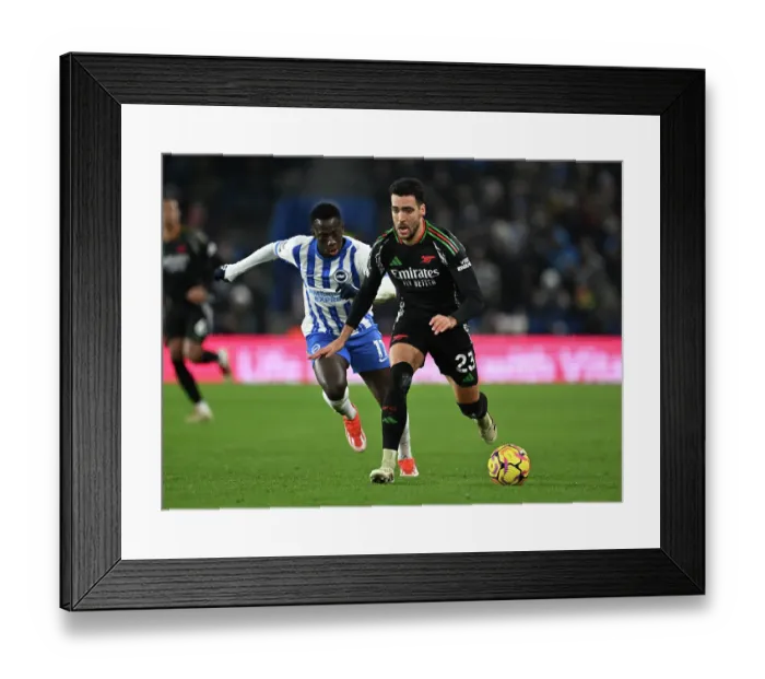 Framed Print : Brighton & Hove Albion FC v Arsenal FC - Premier League