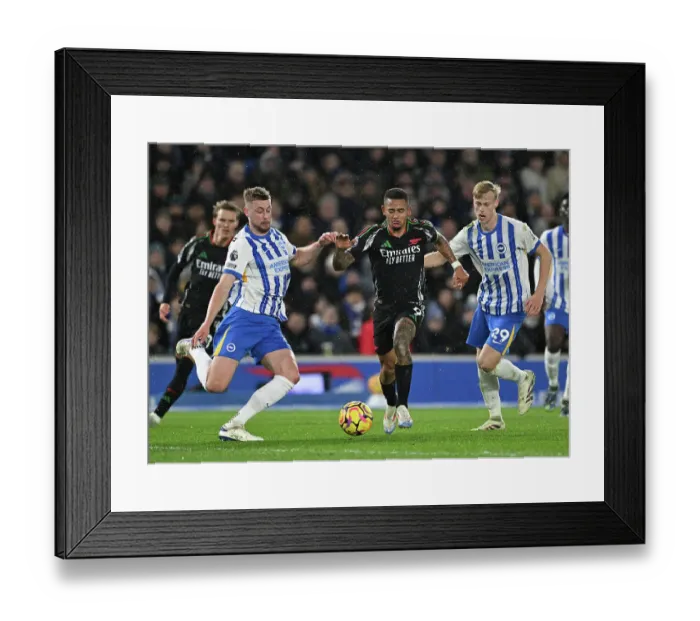 Framed Print : Brighton & Hove Albion FC v Arsenal FC - Premier League Brighton & Hove Albion FC v Arsenal FC - Premier League