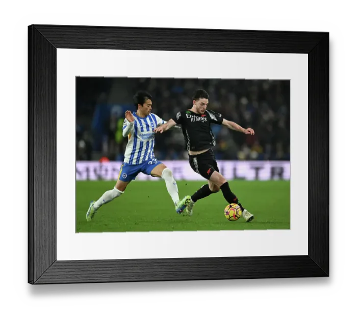 Framed Print : Brighton & Hove Albion FC v Arsenal FC - Premier League