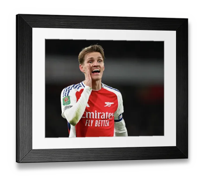 Framed Print : Arsenal v Newcastle United - Carabao Cup Semi Final First Leg