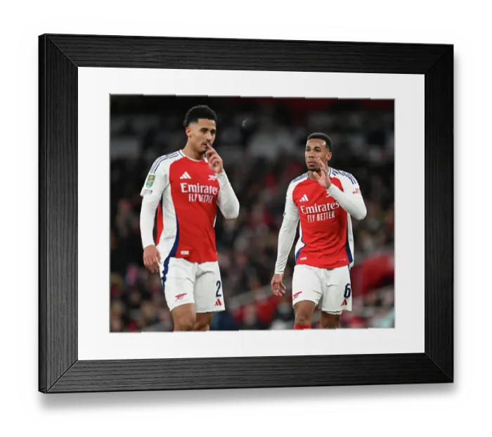 Framed Print : Arsenal v Newcastle United - Carabao Cup Semi Final First Leg