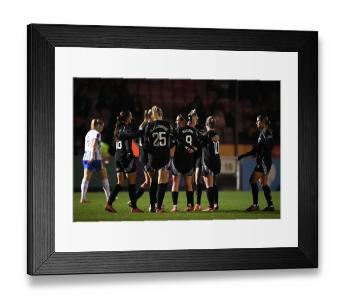 Framed Print : Brighton & Hove Albion v Arsenal - Subway Women's League Cup Brighton & Hove Albion v Arsenal - Subway Women's League Cup