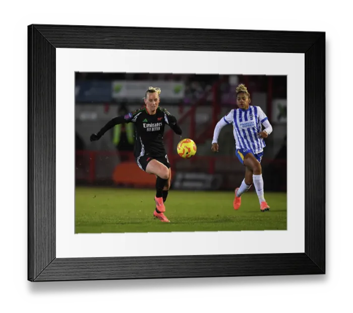 Framed Print : Brighton & Hove Albion v Arsenal - Subway Women's League Cup Brighton & Hove Albion v Arsenal - Subway Women's League Cup