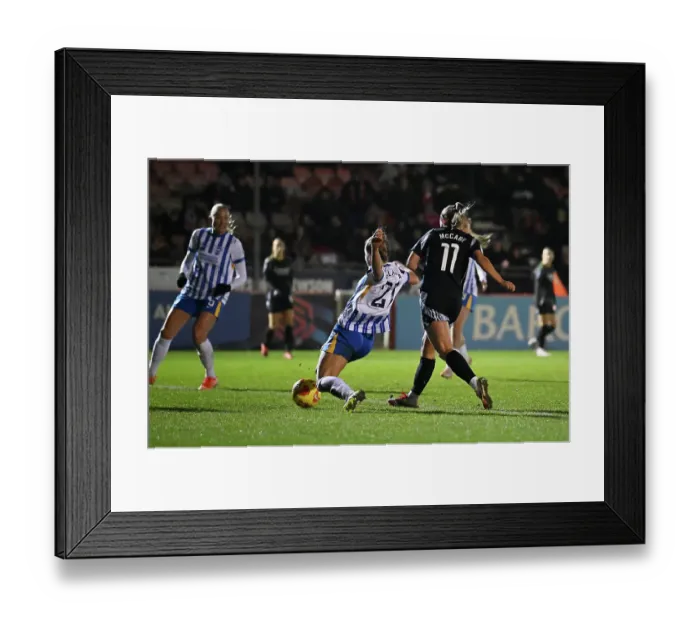 Framed Print : Brighton & Hove Albion v Arsenal - Subway Women's League Cup Brighton & Hove Albion v Arsenal - Subway Women's League Cup
