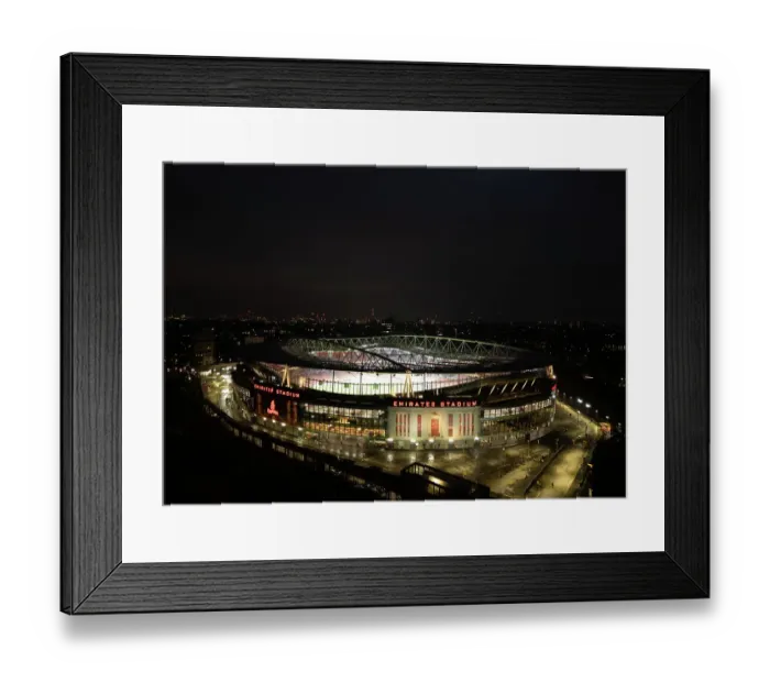 Framed Print : Emirates Stadium before the UEFA Champions League 2024 / 25 League Phase MD7 match between Arsenal FC