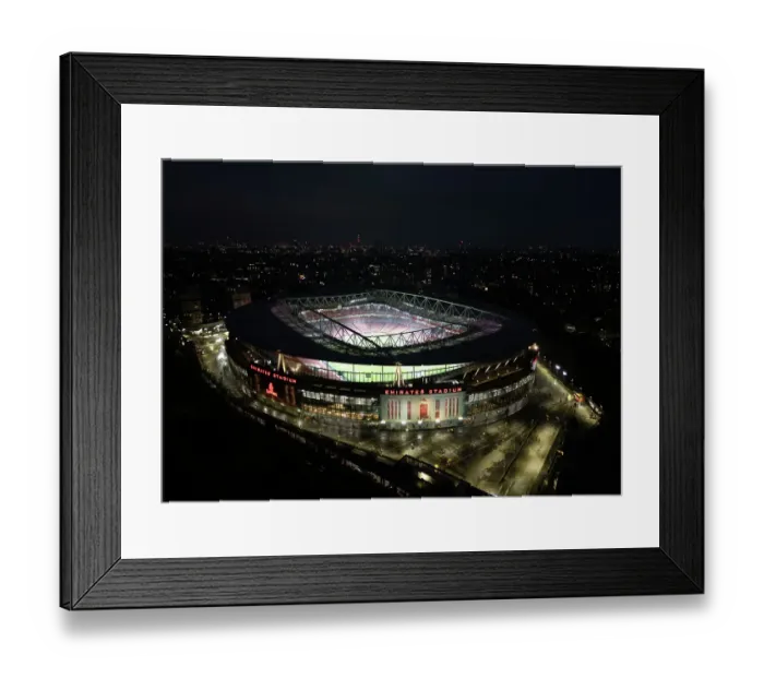 Framed Print : Emirates Stadium before the UEFA Champions League 2024 / 25 League Phase MD7 match between Arsenal FC Framed Print : Emirates Stadium before the UEFA Champions League 2024 / 25 League Phase MD7 match between Arsenal FC