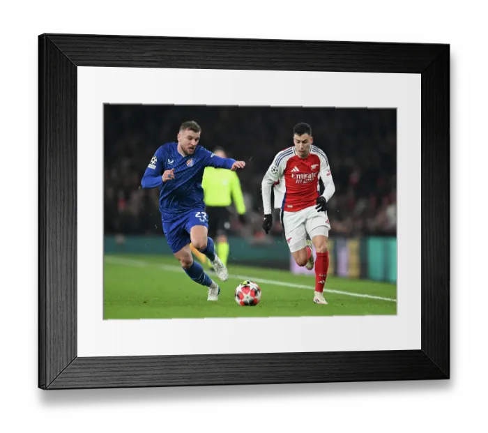 Framed Print : Arsenal FC v GNK Dinamo - UEFA Champions League 2024 / 25 League Phase MD7 Framed Print : Arsenal FC v GNK Dinamo - UEFA Champions League 2024 / 25 League Phase MD7